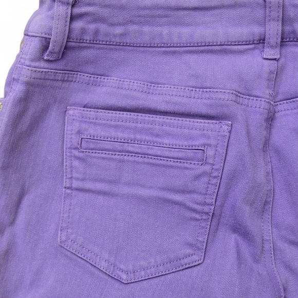 So Slimming by Chico's Women's 0.5 (XS/Size 6) Dark Lavender Cropped Denim Jeans - Picture 6 of 16